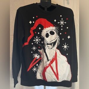 Tim Burtons Jack Skellington The Nightmare Before Xmas M Ugly Xmas Sweatshirt